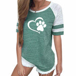 Fashion Love Dog Paw - T-shirt