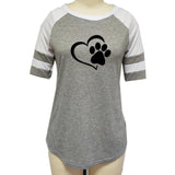 Fashion Love Dog Paw - T-shirt