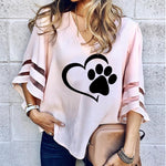 T-Shirt Female Paw  Dog