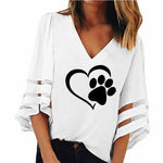 T-Shirt Female Paw  Dog