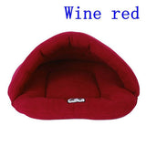 Beds Winter Warm Pet Heated Mat Small Dog Puppy Kennel House for Cats Sleeping Bag Nest Cave Bed